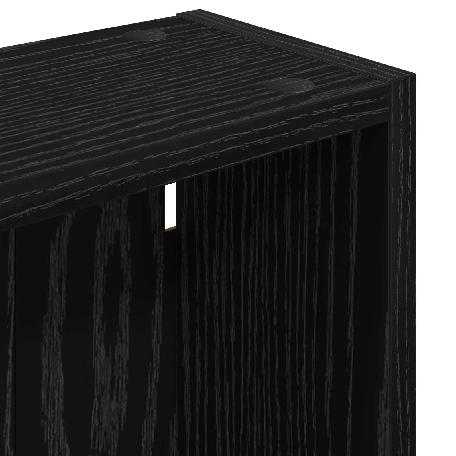 Badezimmer-Wandschrank mit Regal Schwarze Eiche 30 x 14 x 70 cm