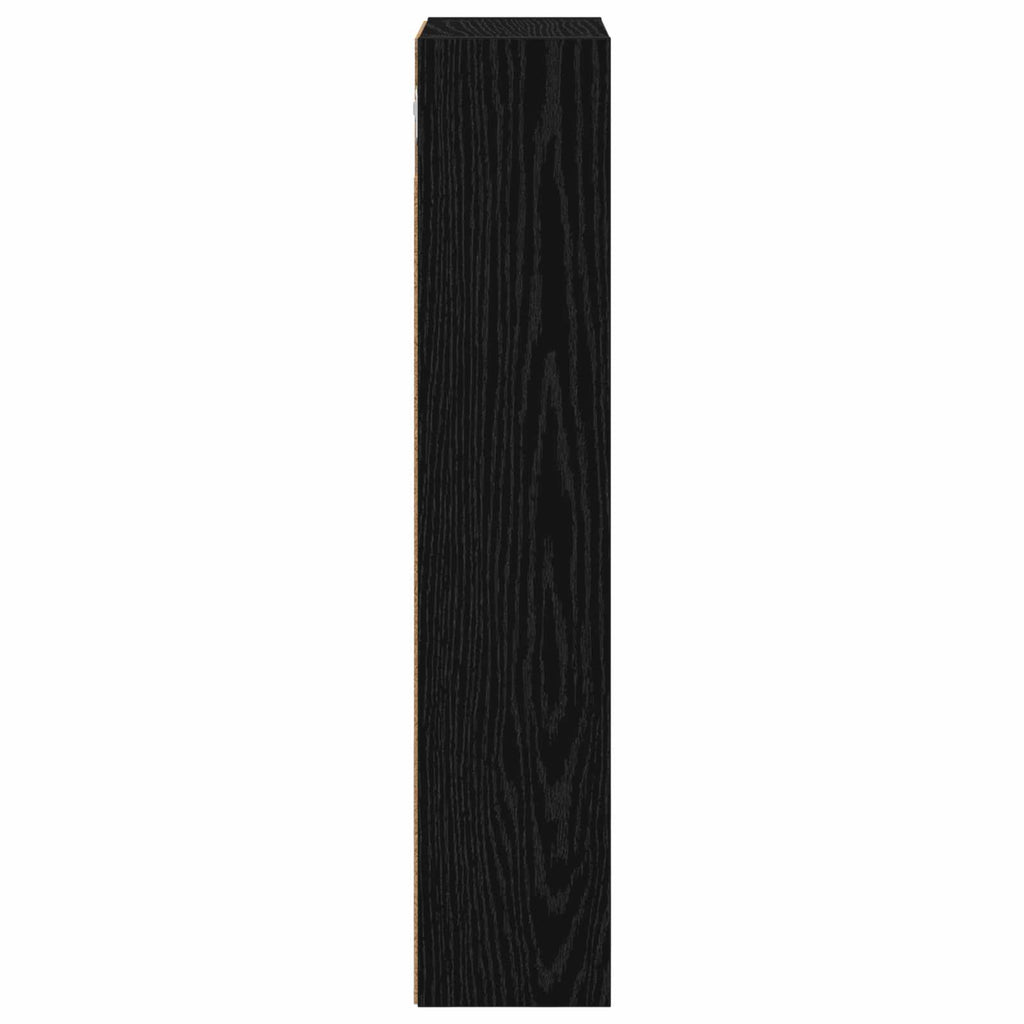 Badezimmer-Wandschrank mit Regal Schwarze Eiche 30 x 14 x 70 cm