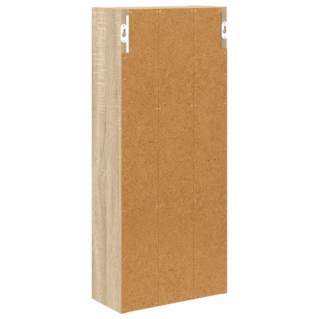 Badezimmer-Wandschrank mit Regal Sonoma-Eiche 30 x 14 x 70 cm