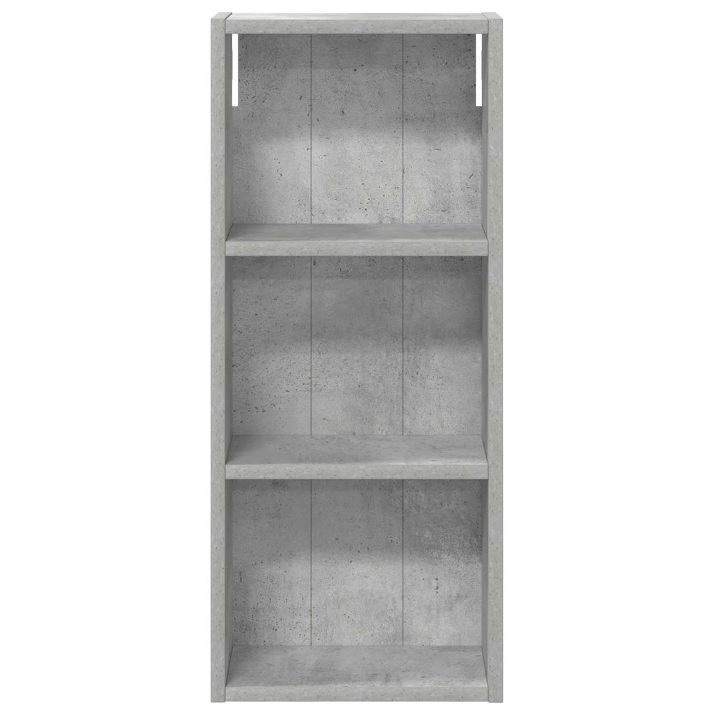 Badezimmer-Wandschrank Betongrau 30 x 14 x 70 cm Holzwerkstoff