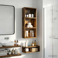 Badezimmer-Wandschrank Geräucherte Eiche 30 x 14 x 70 cm