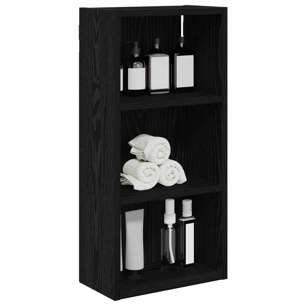 Badezimmer-Wandschrank Schwarze Eiche 30 x 16 x 62,5 cm