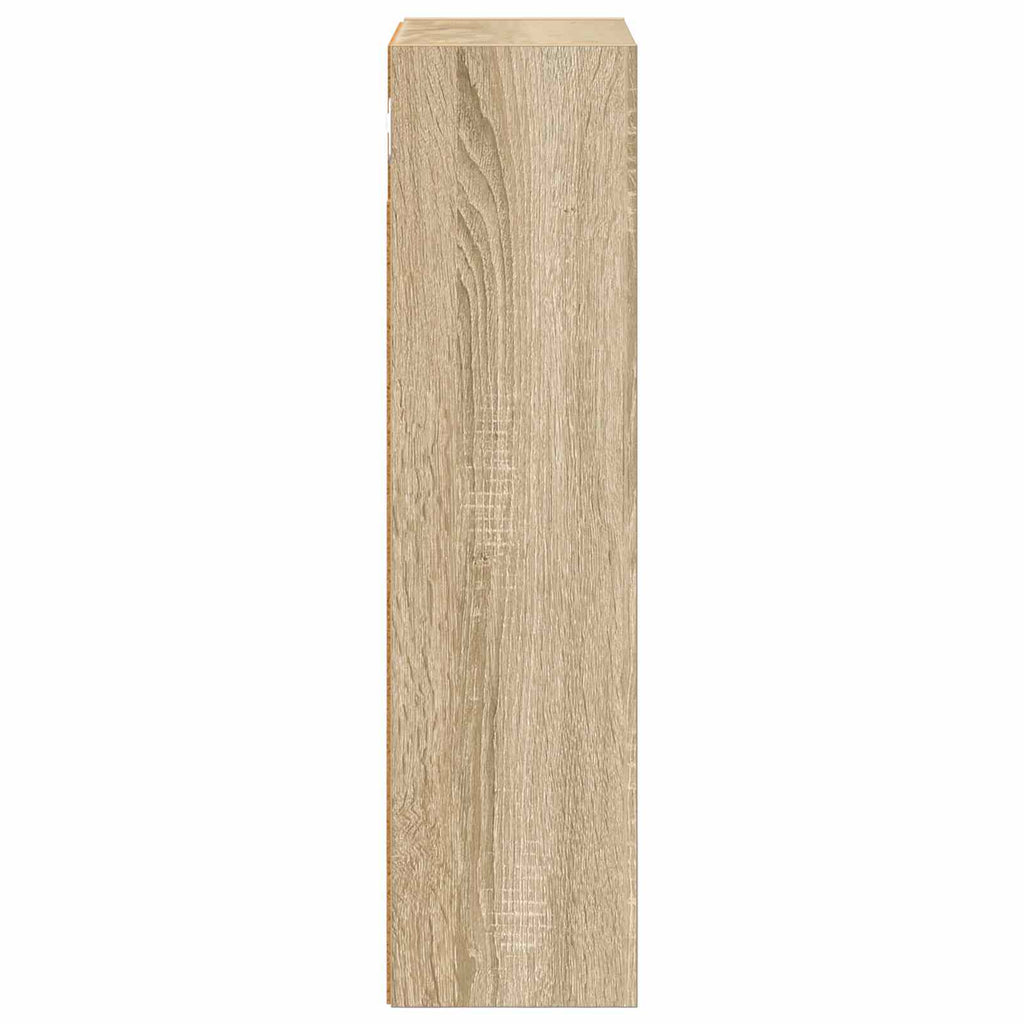 Badezimmer-Wandschrank mit Regal Sonoma-Eiche 30 x 16 x 62,5 cm