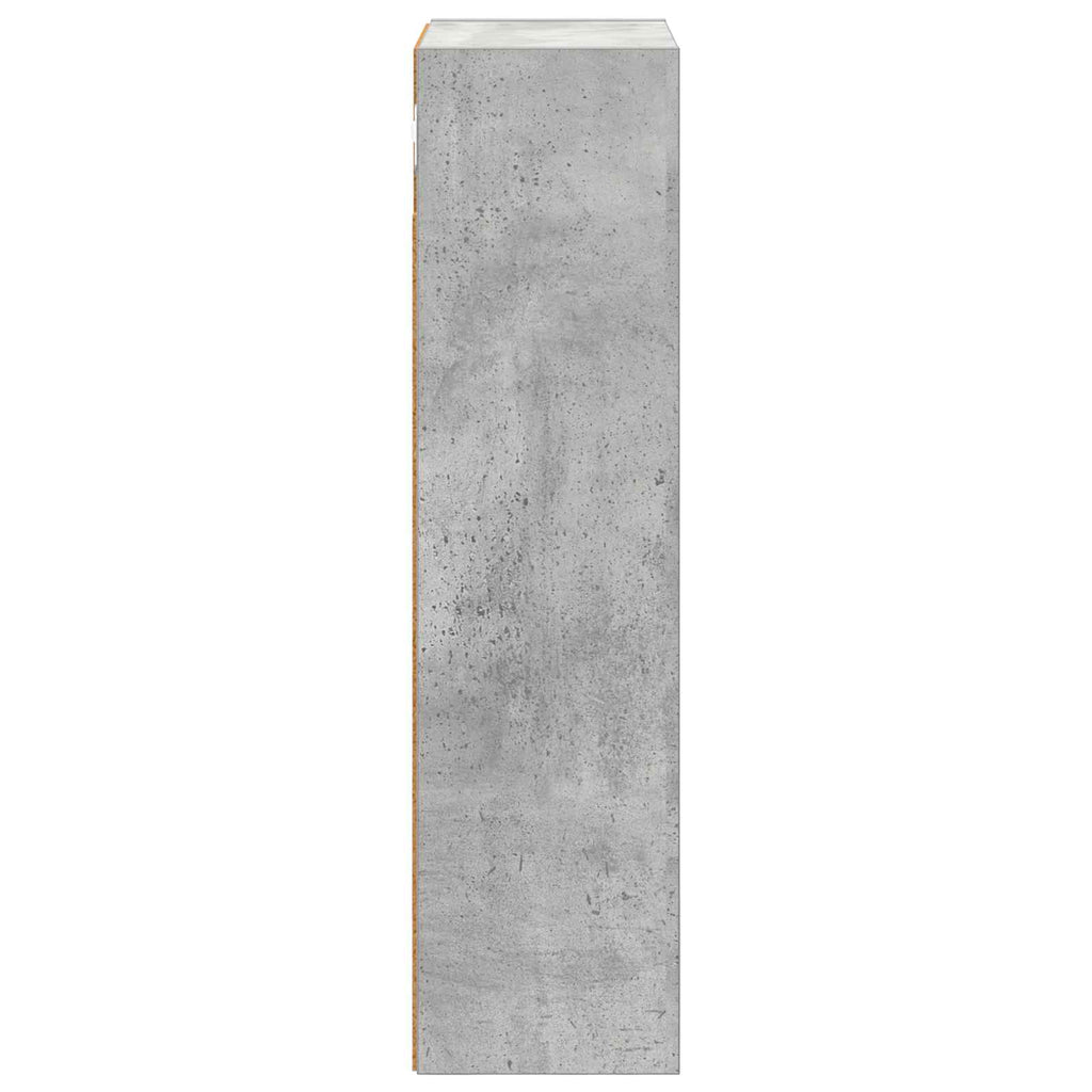 Badezimmer-Wandschrank mit Regal Betongrau 30 x 16 x 62,5 cm