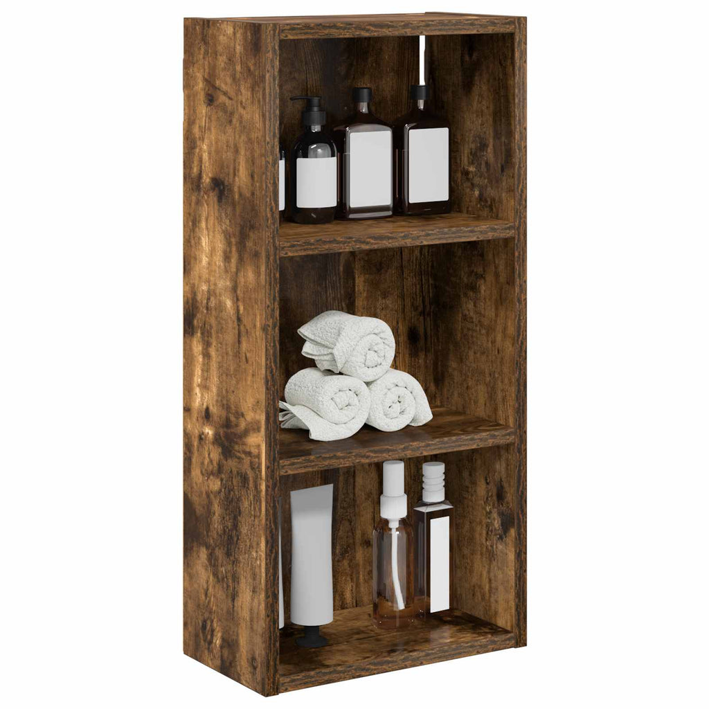 Badezimmer-Wandschrank Geräucherte Eiche 30 x 16 x 62,5 cm