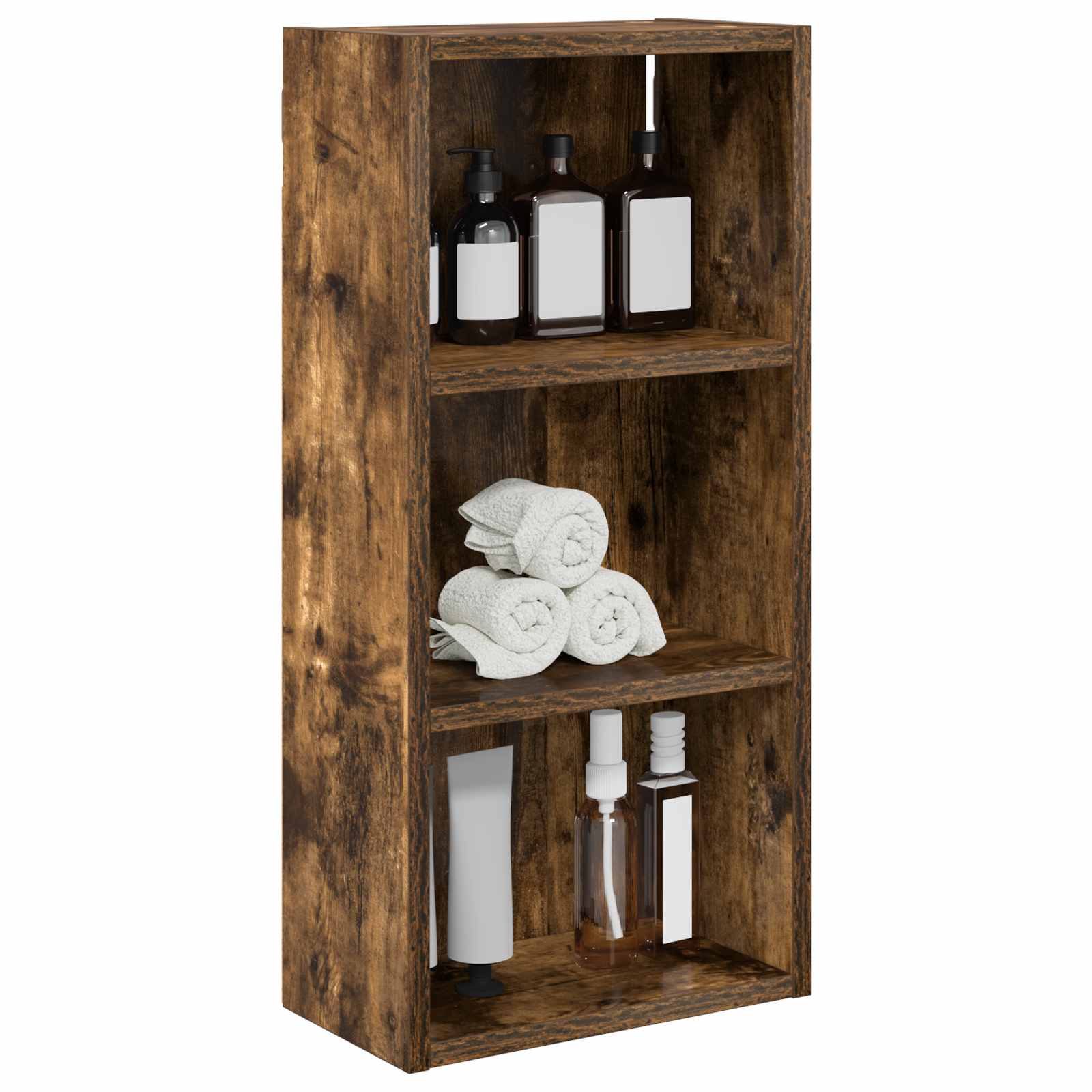 Badezimmer-Wandschrank Geräucherte Eiche 30 x 16 x 62,5 cm