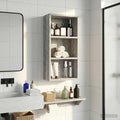 Badezimmer-Wandschrank Graues Sonoma 30 x 16 x 62,5 cm