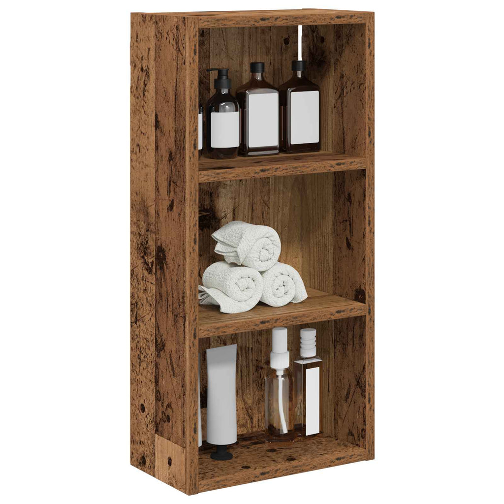 Badezimmer-Wandschrank Altholz 30 x 16 x 62,5 cm Holzwerkstoff