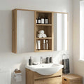 Badezimmer-Wandschrank Kunsthandwerk Eiche 30 x 16 x 62,5 cm