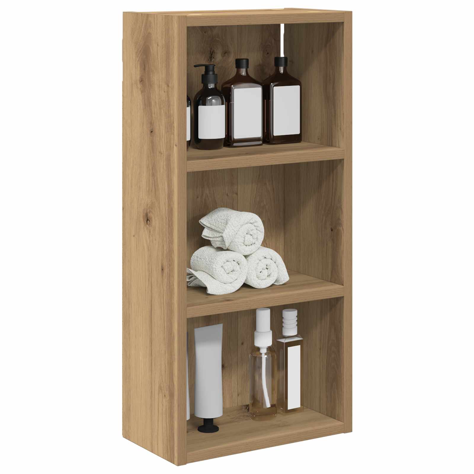 Badezimmer-Wandschrank Kunsthandwerk Eiche 30 x 16 x 62,5 cm