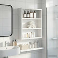 Badezimmer-Wandschrank Weiß 40 x 10 x 50 cm Holzwerkstoff