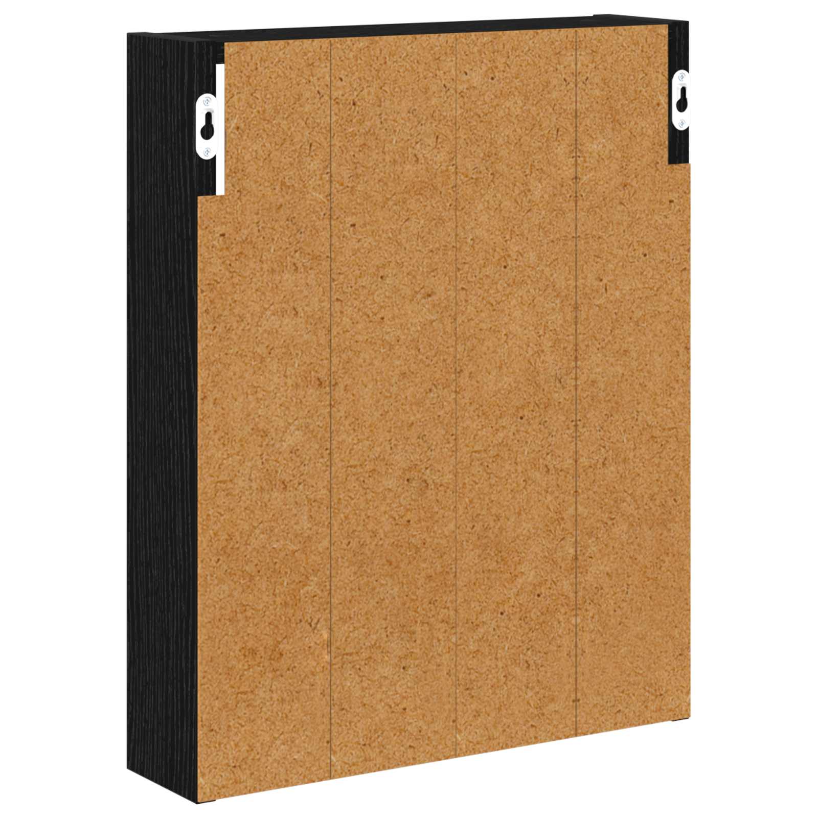 Badezimmer-Wandschrank mit Regal Schwarze Eiche 40 x 10 x 50 cm