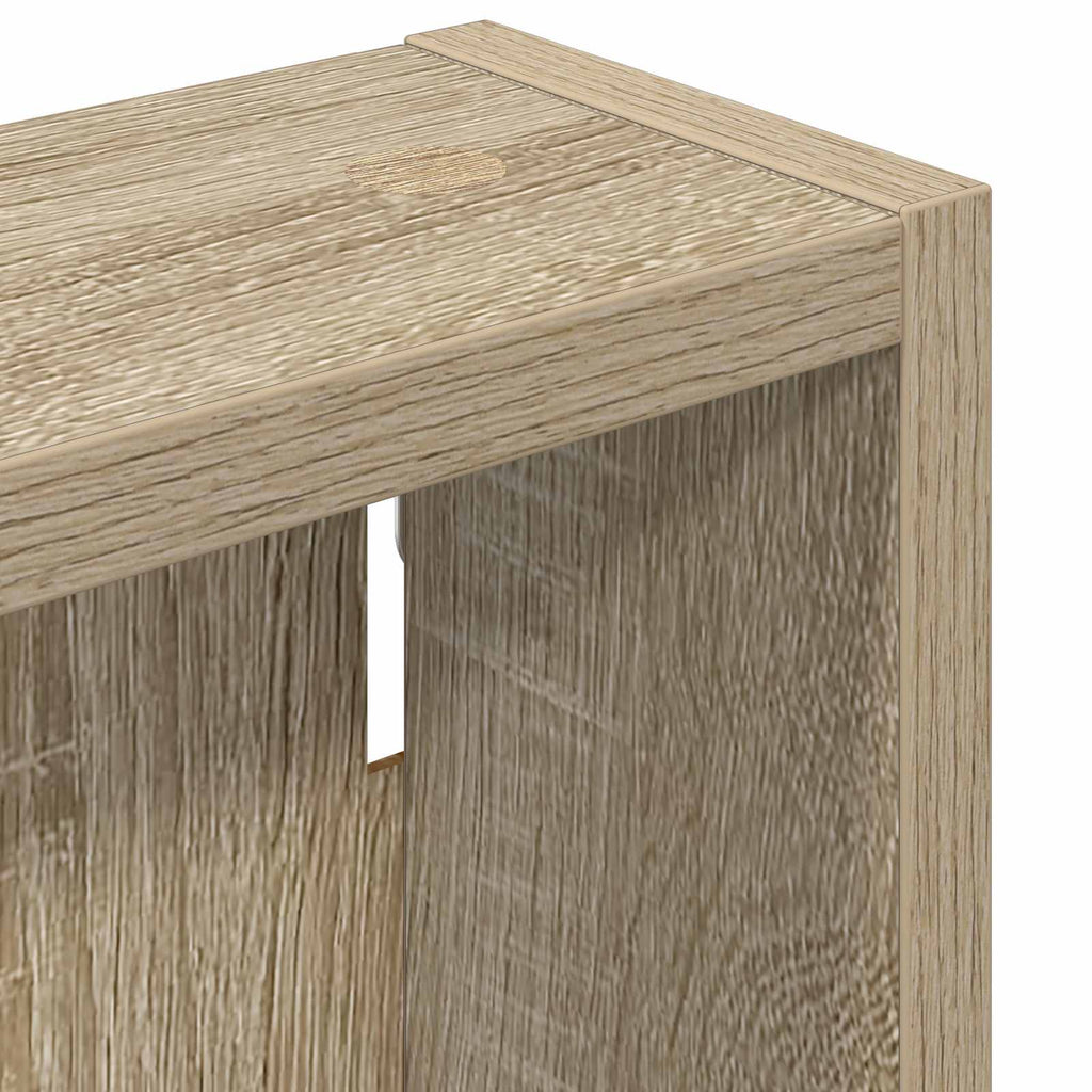 Badezimmer-Wandschrank mit Regal Sonoma-Eiche 40 x 10 x 50 cm