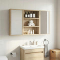 Badezimmer-Wandschrank mit Regal Sonoma-Eiche 40 x 10 x 50 cm