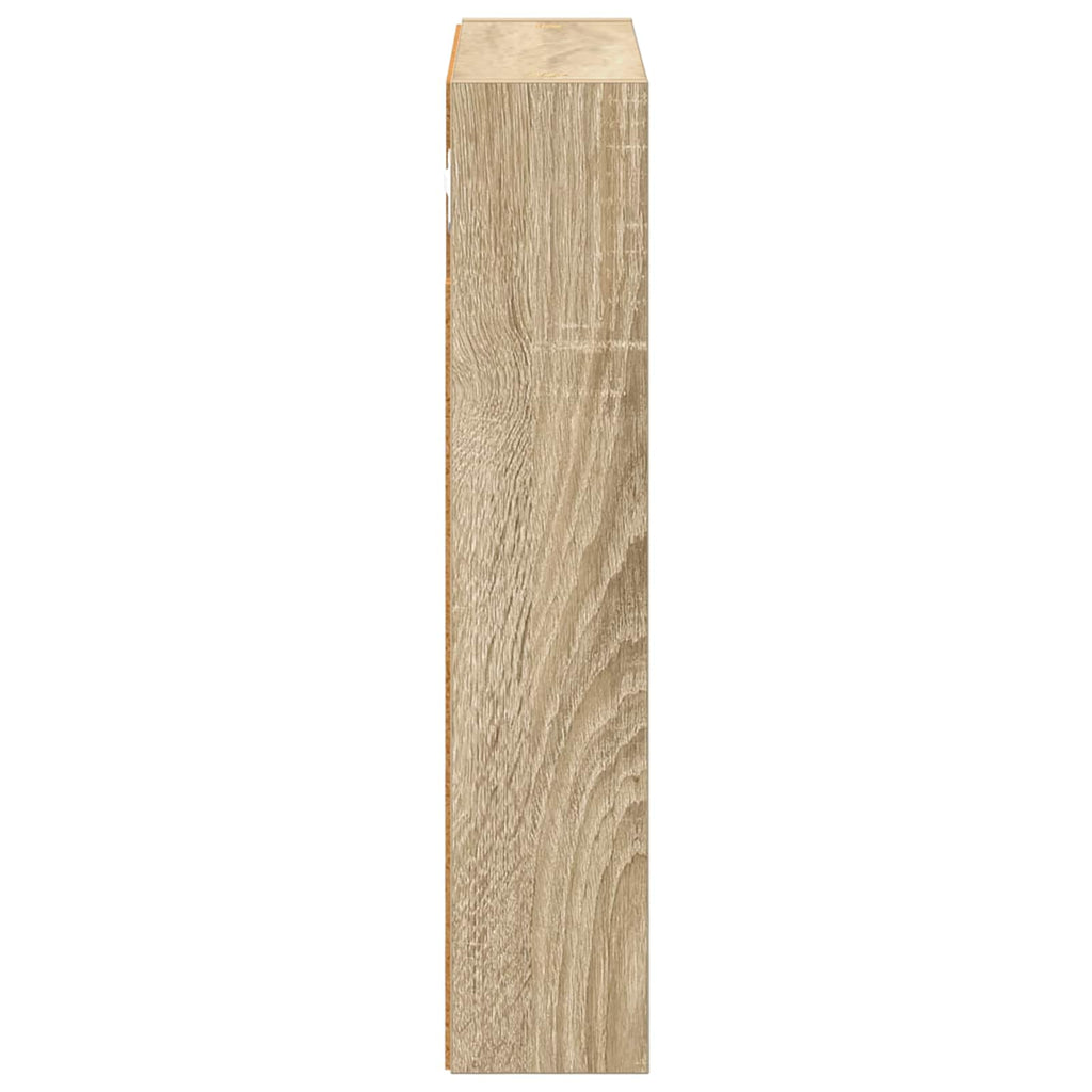 Badezimmer-Wandschrank mit Regal Sonoma-Eiche 40 x 10 x 50 cm
