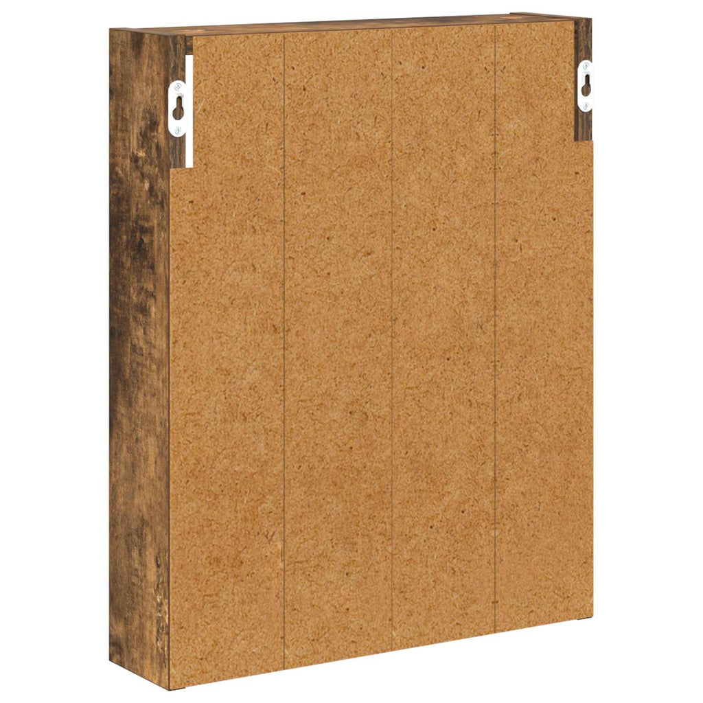 Badezimmer-Wandschrank Geräucherte Eiche 40 x 10 x 50 cm
