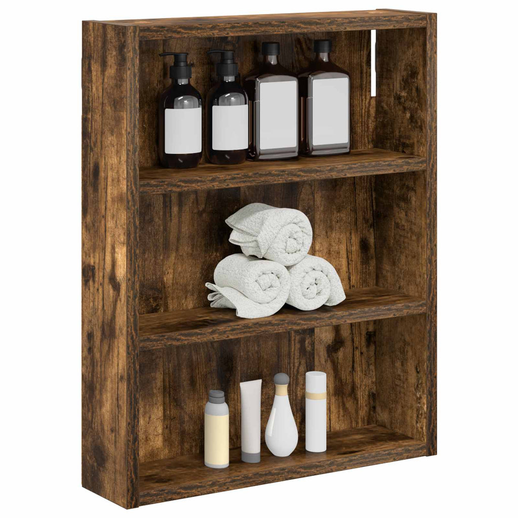 Badezimmer-Wandschrank Geräucherte Eiche 40 x 10 x 50 cm