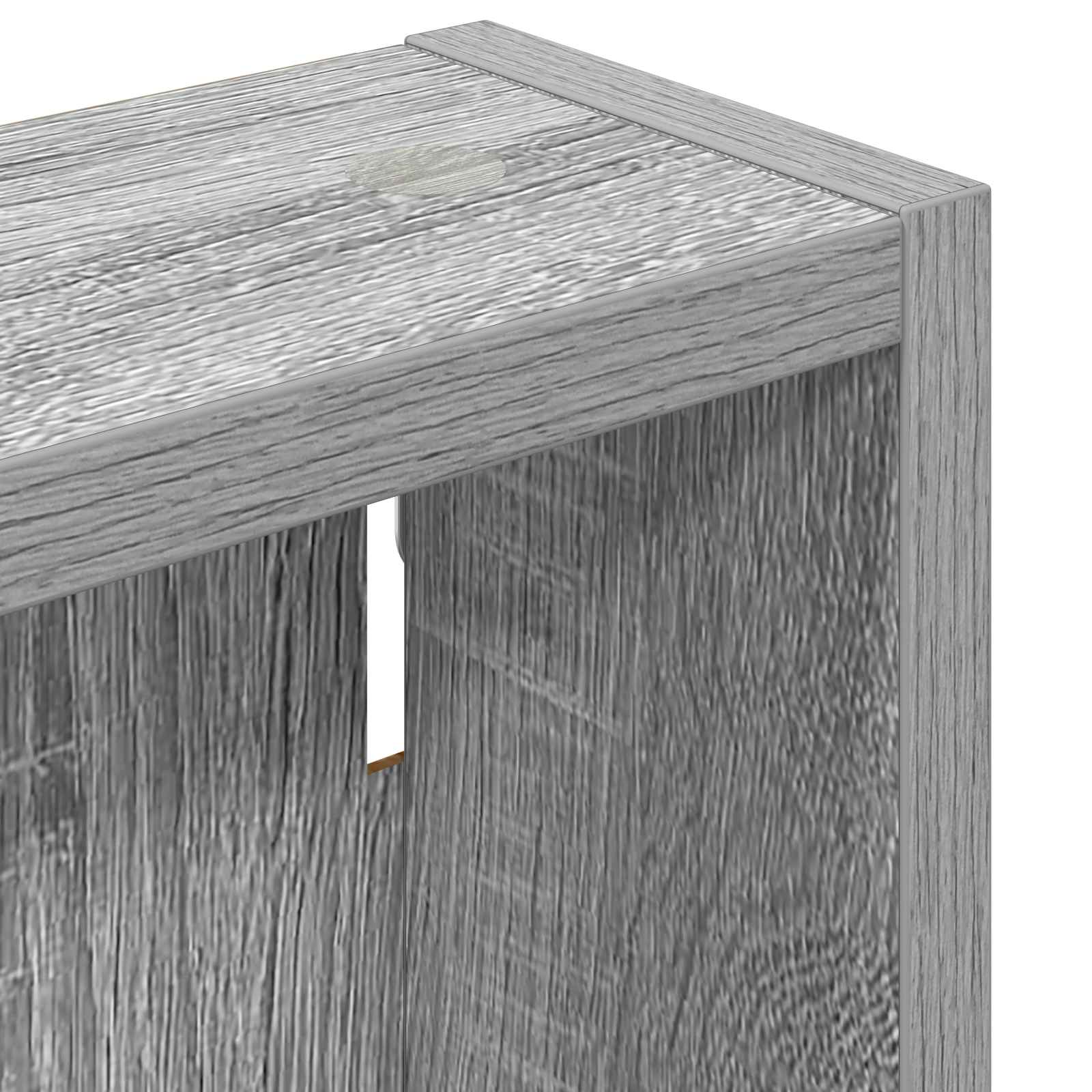 Badezimmer-Wandschrank mit Regal Graues Sonoma 40 x 10 x 50 cm