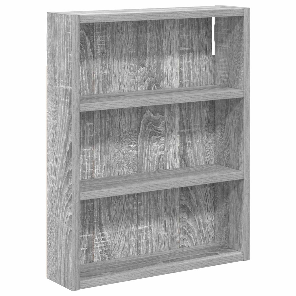Badezimmer-Wandschrank mit Regal Graues Sonoma 40 x 10 x 50 cm