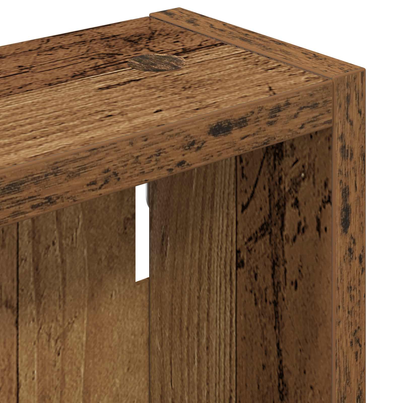 Badezimmer-Wandschrank Altholz 40 x 10 x 50 cm Holzwerkstoff