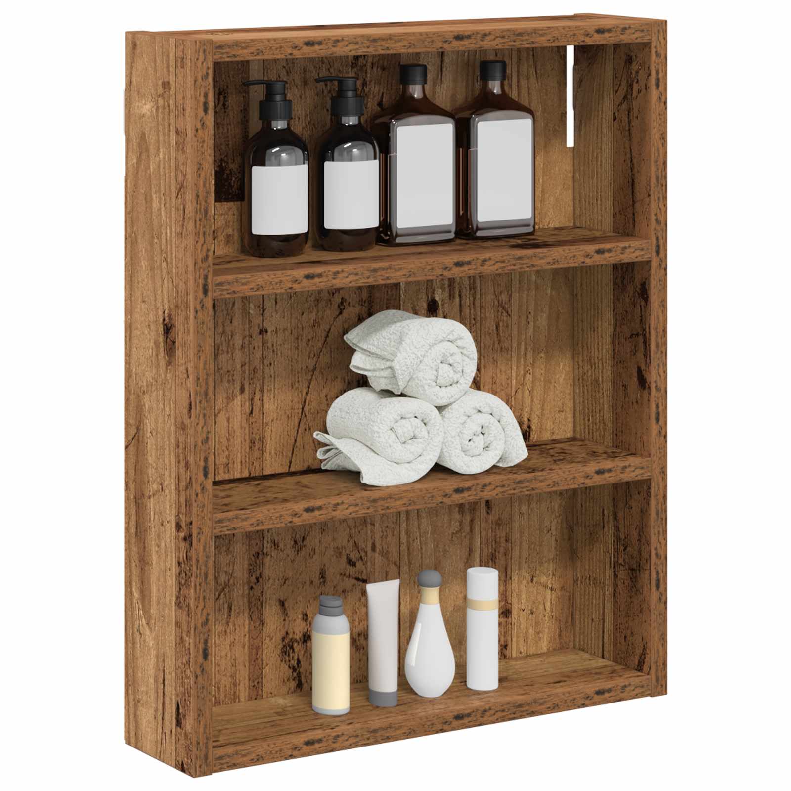 Badezimmer-Wandschrank Altholz 40 x 10 x 50 cm Holzwerkstoff