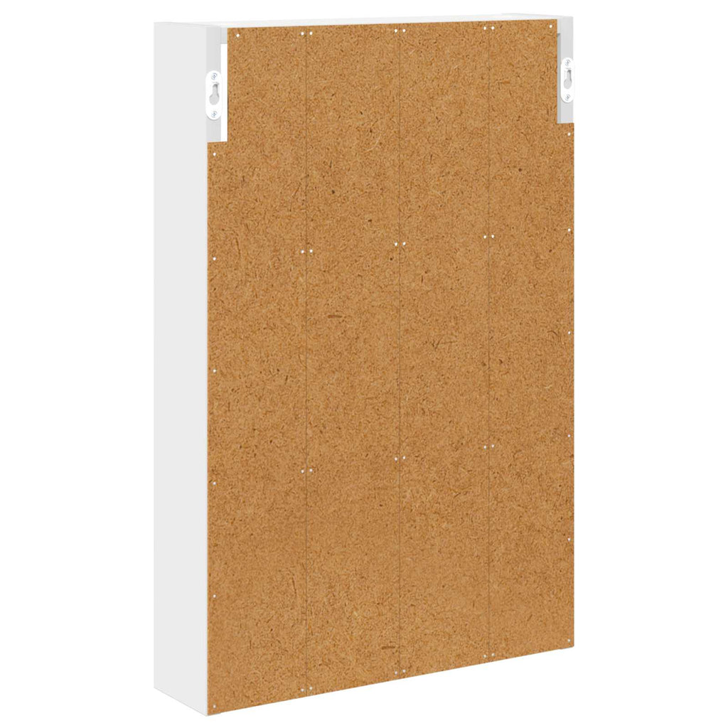 Badezimmer-Wandschrank Weiß 40 x 10 x 60,5 cm Holzwerkstoff