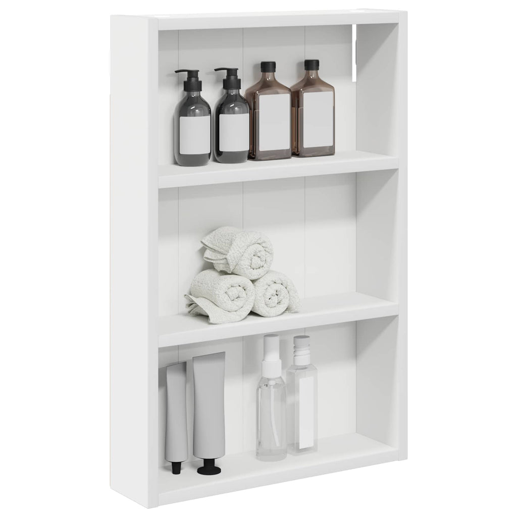 Badezimmer-Wandschrank Weiß 40 x 10 x 60,5 cm Holzwerkstoff