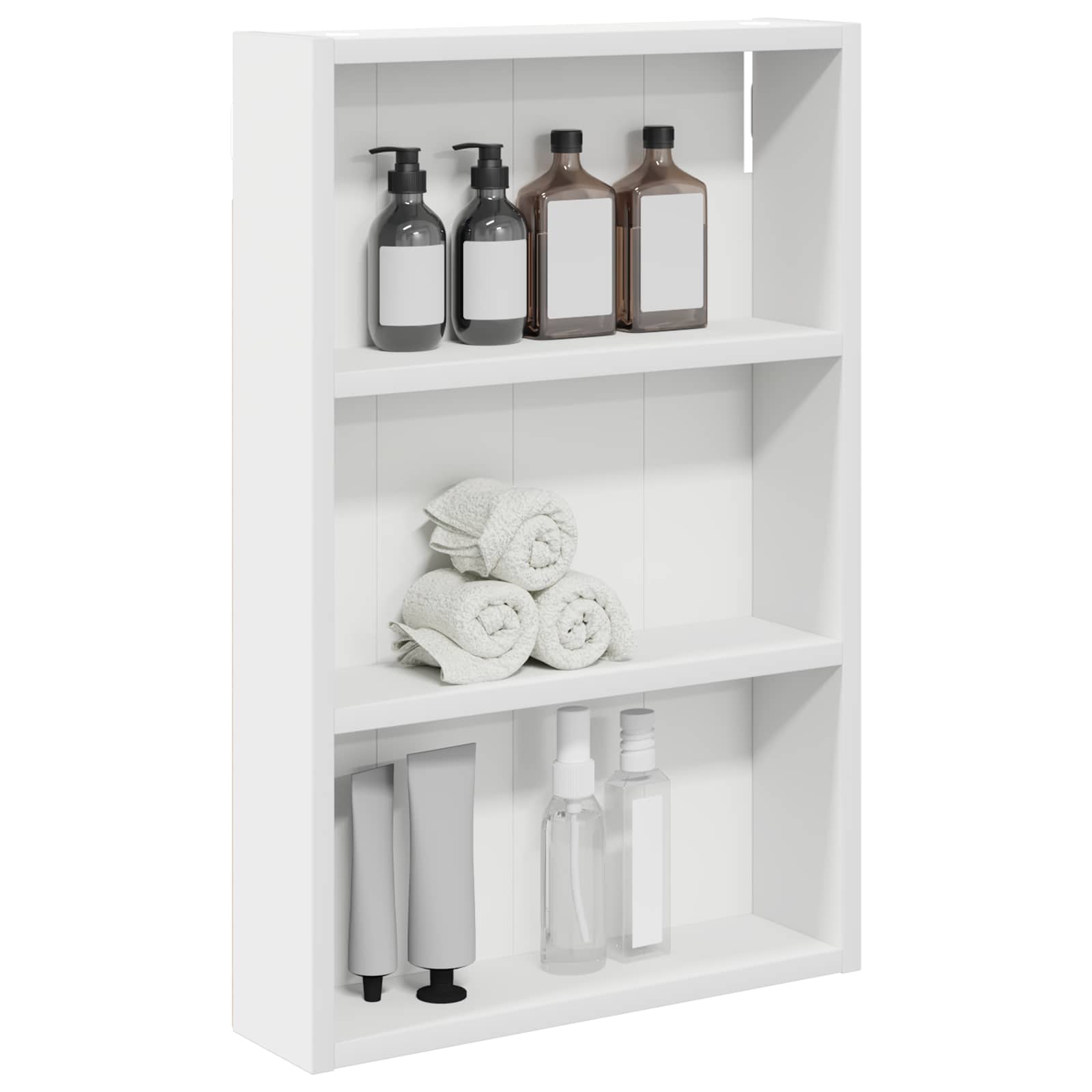 Badezimmer-Wandschrank Weiß 40 x 10 x 60,5 cm Holzwerkstoff