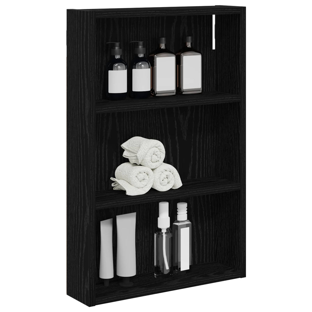 Badezimmer-Wandschrank Schwarze Eiche 40 x 10 x 60,5 cm