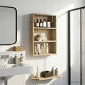 Badezimmer-Wandschrank mit Regal Sonoma-Eiche 40 x 10 x 60,5 cm