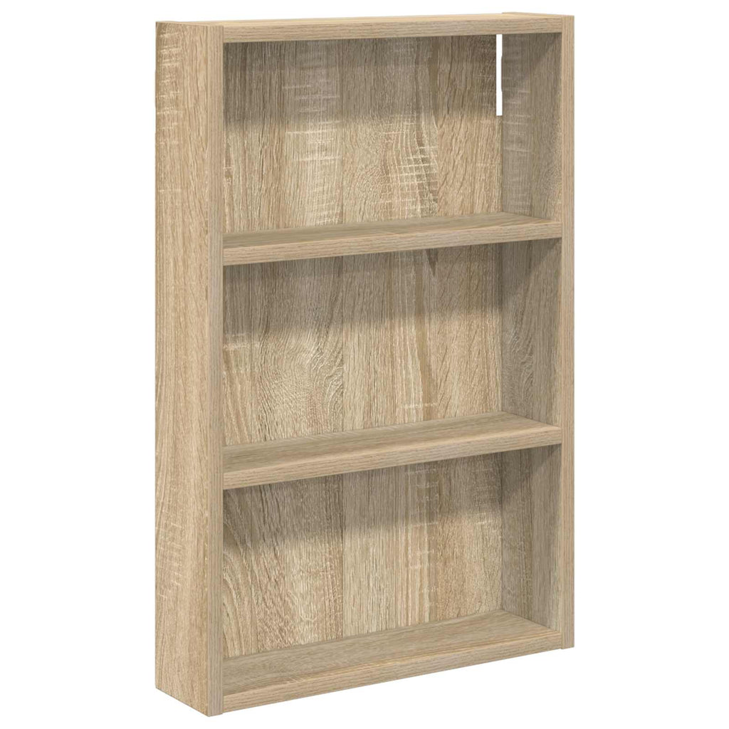 Badezimmer-Wandschrank mit Regal Sonoma-Eiche 40 x 10 x 60,5 cm