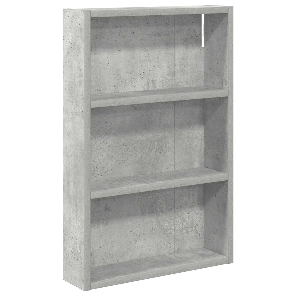 Badezimmer-Wandschrank mit Regal Betongrau 40 x 10 x 60,5 cm