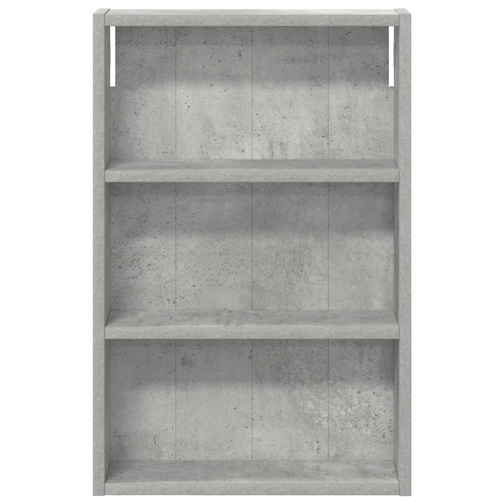 Badezimmer-Wandschrank mit Regal Betongrau 40 x 10 x 60,5 cm