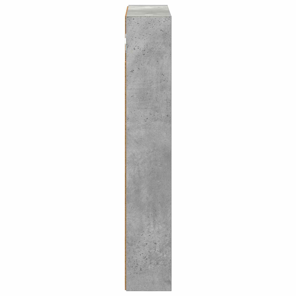 Badezimmer-Wandschrank mit Regal Betongrau 40 x 10 x 60,5 cm