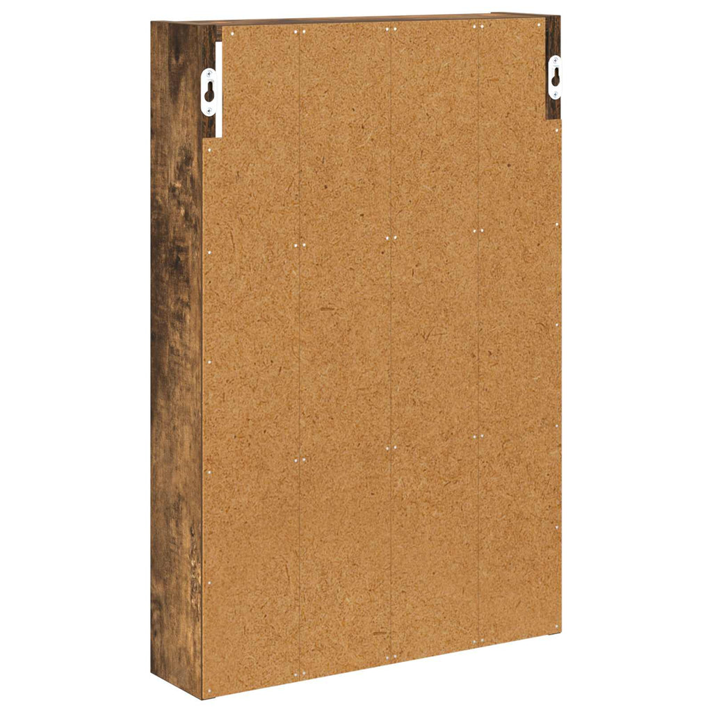Badezimmer-Wandschrank Geräucherte Eiche 40 x 10 x 60,5 cm