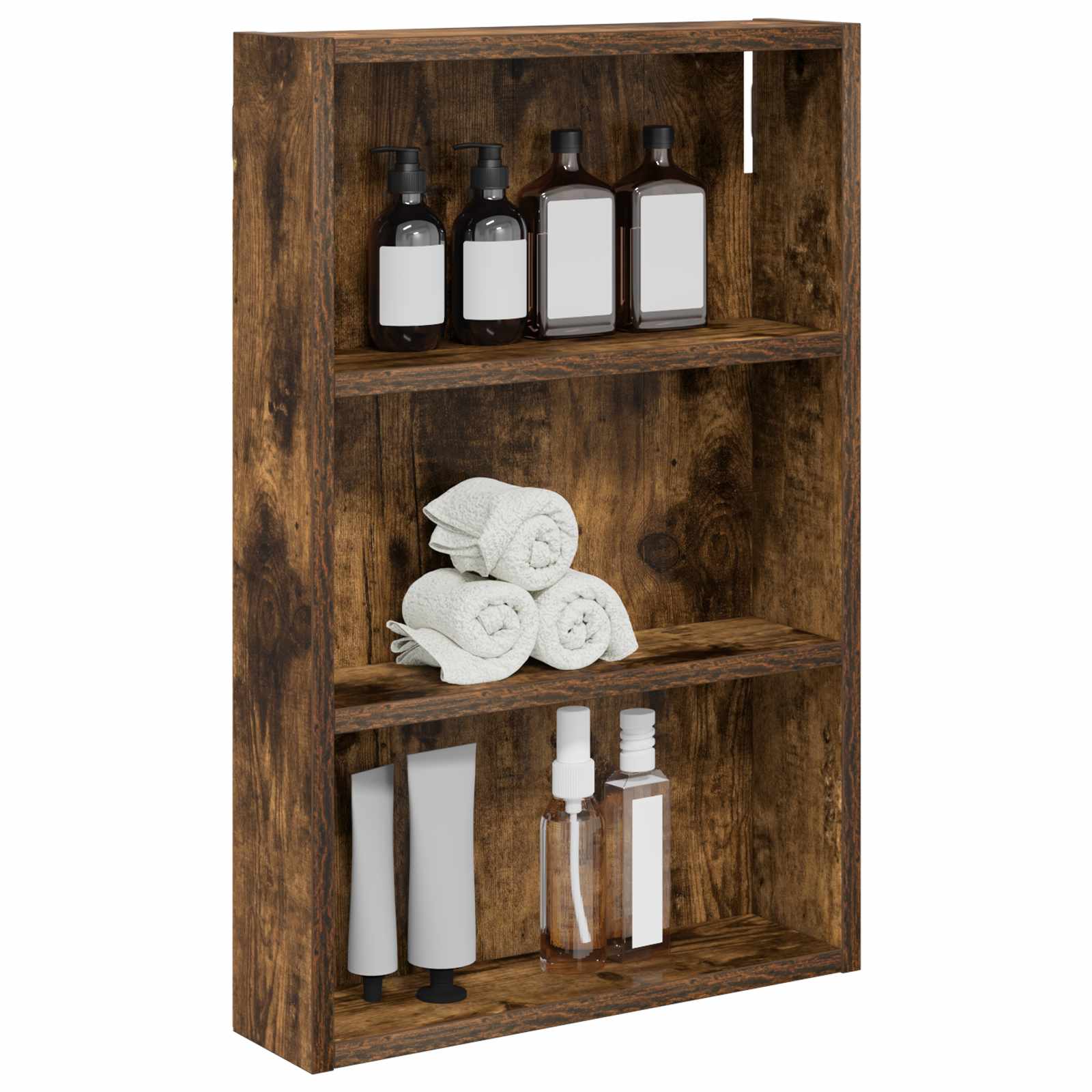 Badezimmer-Wandschrank Geräucherte Eiche 40 x 10 x 60,5 cm