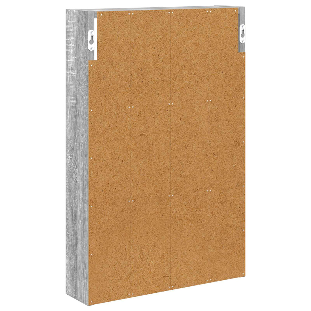 Badezimmer-Wandschrank Graues Sonoma 40 x 10 x 60,5 cm