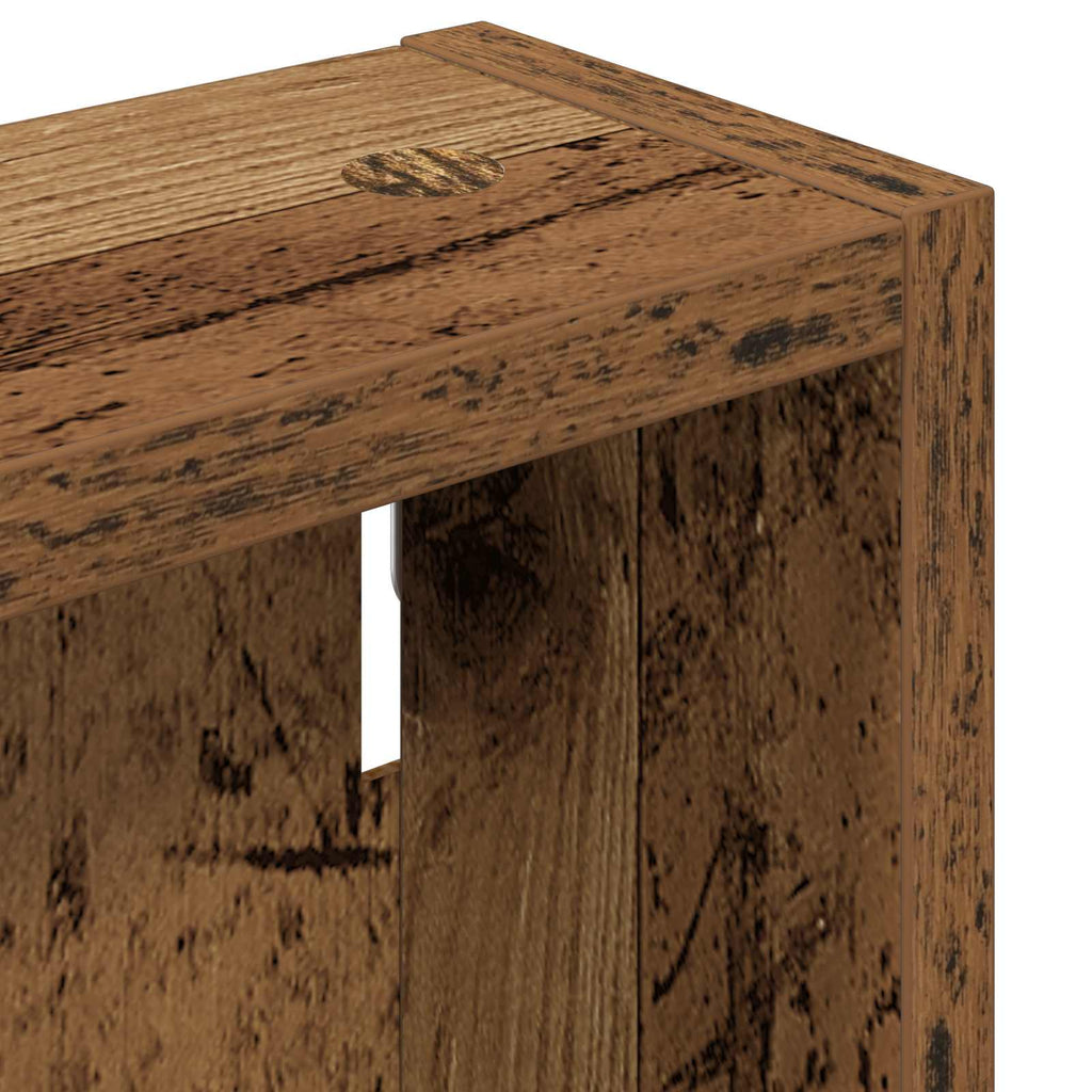 Badezimmer-Wandschrank Altholz 40 x 10 x 60,5 cm Holzwerkstoff