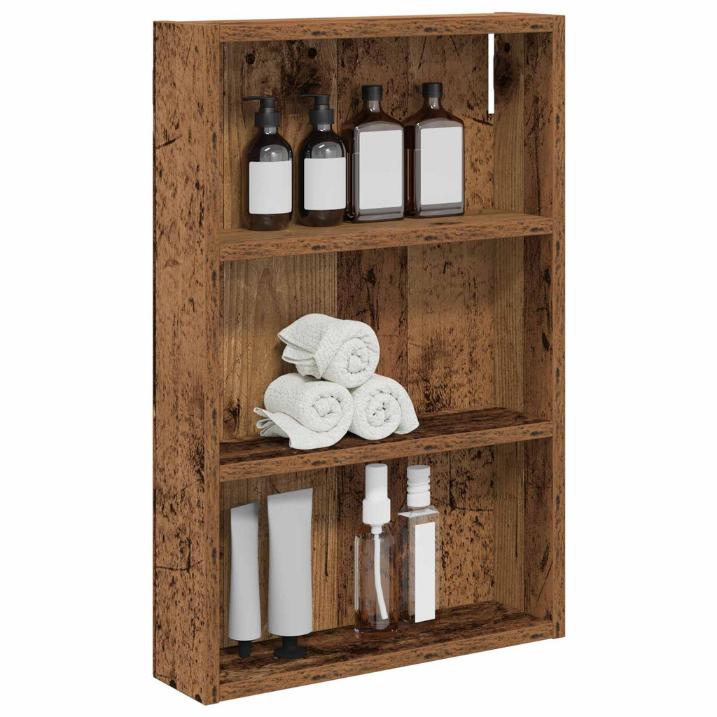 Badezimmer-Wandschrank Altholz 40 x 10 x 60,5 cm Holzwerkstoff