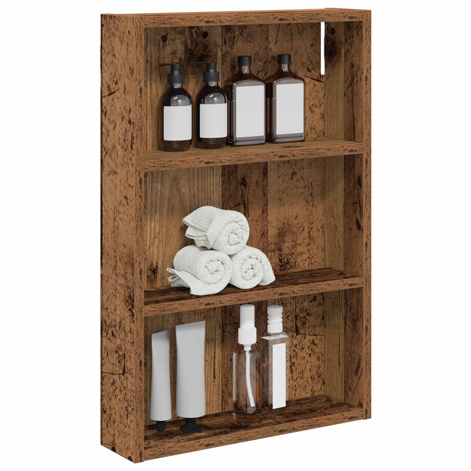 Badezimmer-Wandschrank Altholz 40 x 10 x 60,5 cm Holzwerkstoff