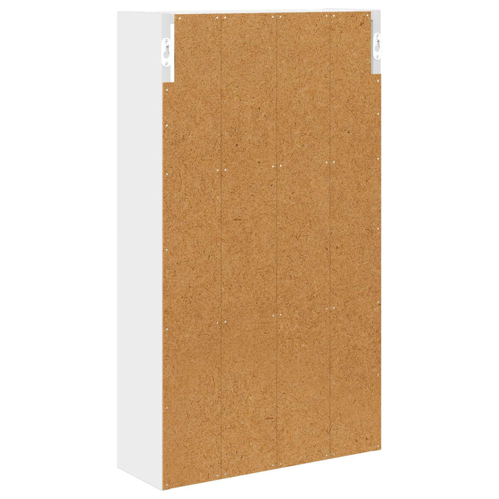 Badezimmer-Wandschrank Weiß 40 x 14 x 70 cm Holzwerkstoff
