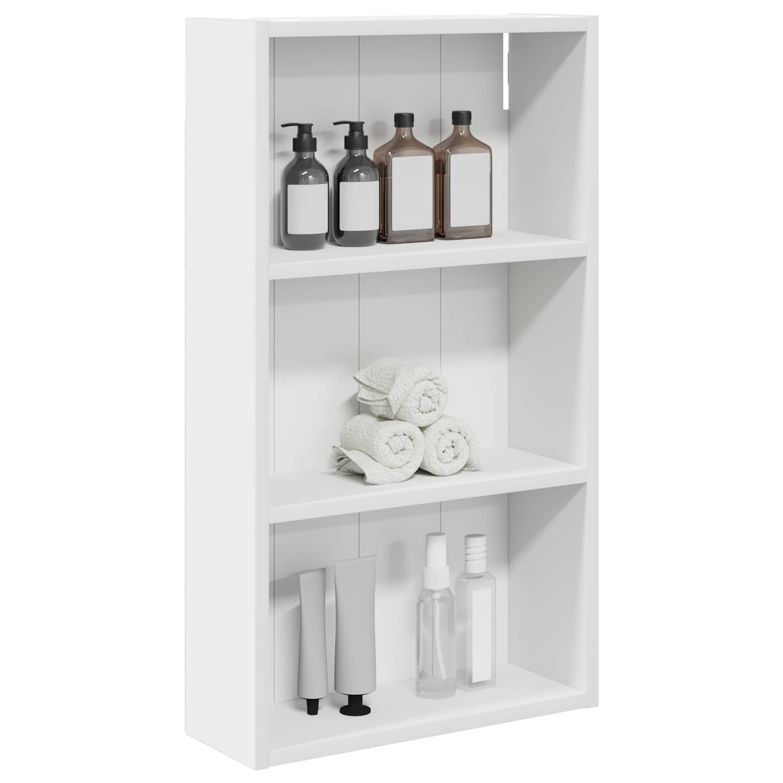 Badezimmer-Wandschrank Weiß 40 x 14 x 70 cm Holzwerkstoff