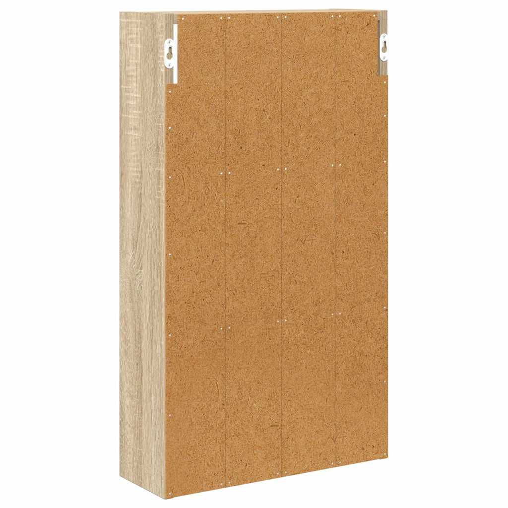 Badezimmer-Wandschrank mit Regal Sonoma-Eiche 40 x 14 x 70 cm