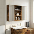 Badezimmer-Wandschrank Geräucherte Eiche 40 x 14 x 70 cm