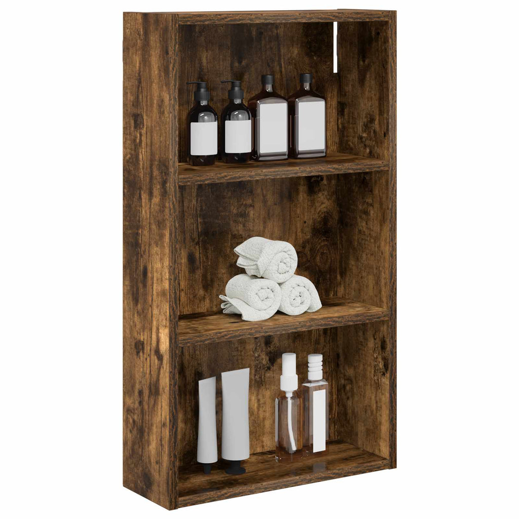 Badezimmer-Wandschrank Geräucherte Eiche 40 x 14 x 70 cm
