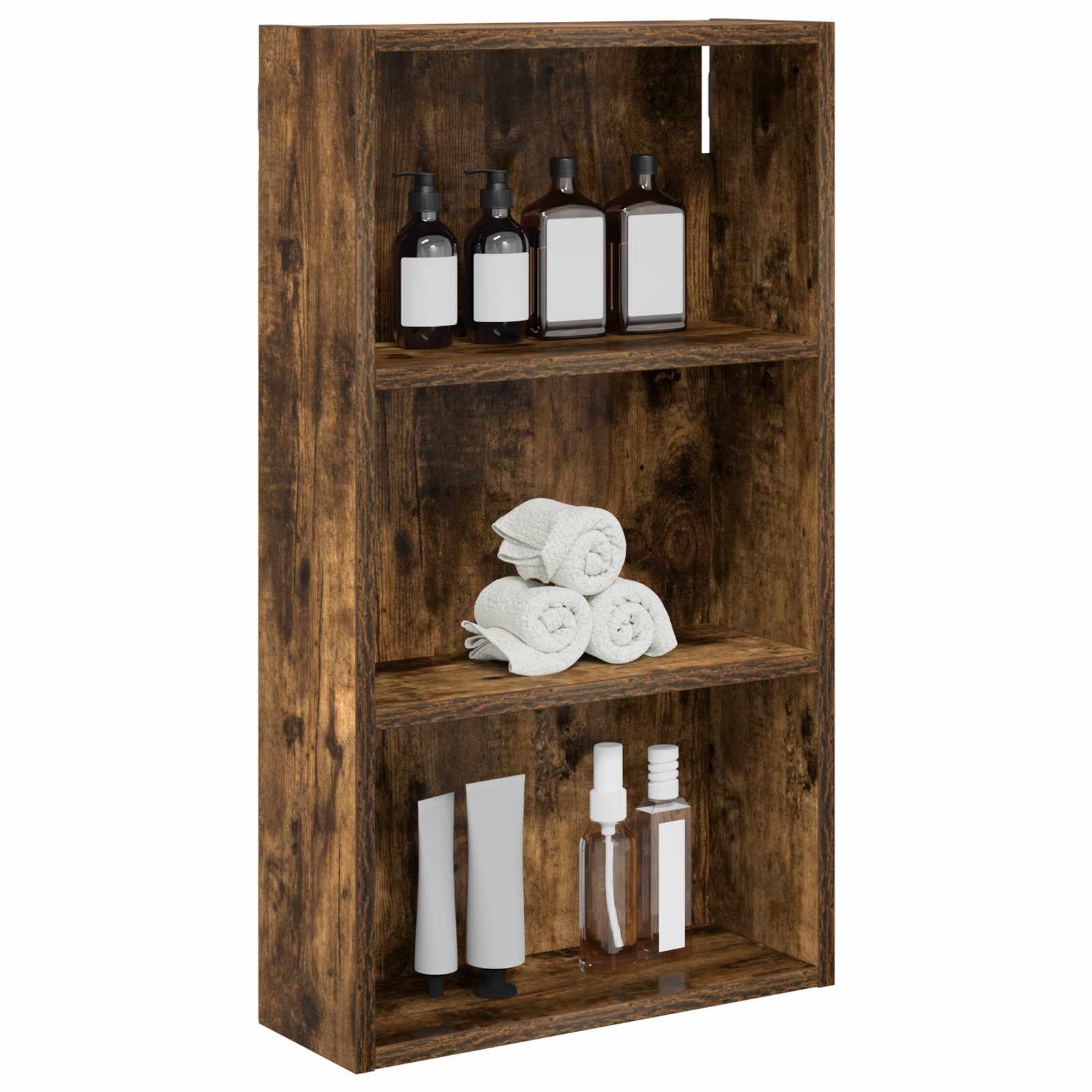 Badezimmer-Wandschrank Geräucherte Eiche 40 x 14 x 70 cm