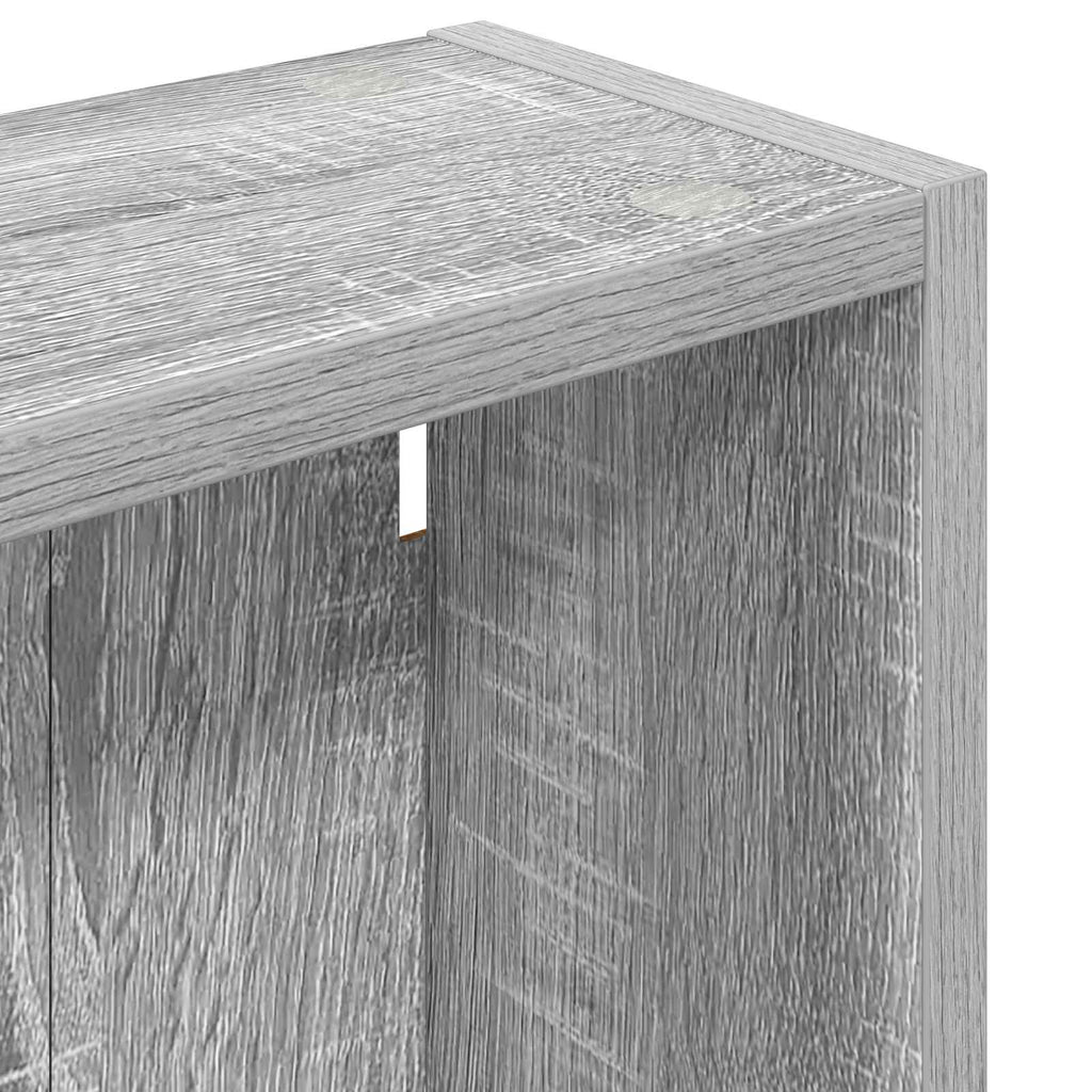 Badezimmer-Wandschrank mit Regal Graues Sonoma 40 x 14 x 70 cm