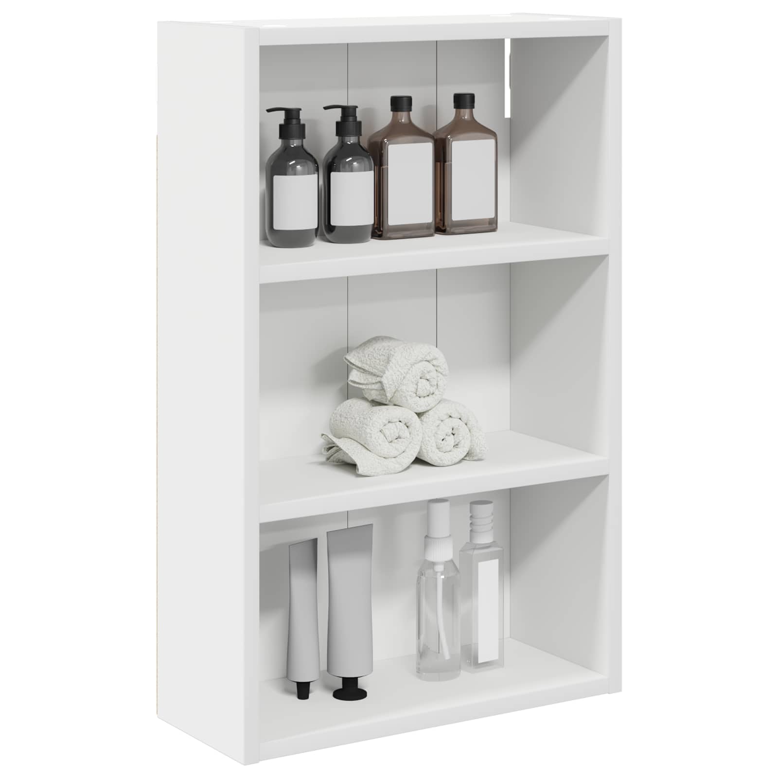 Badezimmer-Wandschrank Weiß 40 x 16 x 62,5 cm Holzwerkstoff