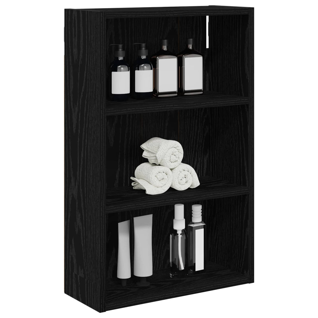 Badezimmer-Wandschrank Schwarze Eiche 40 x 16 x 62,5 cm