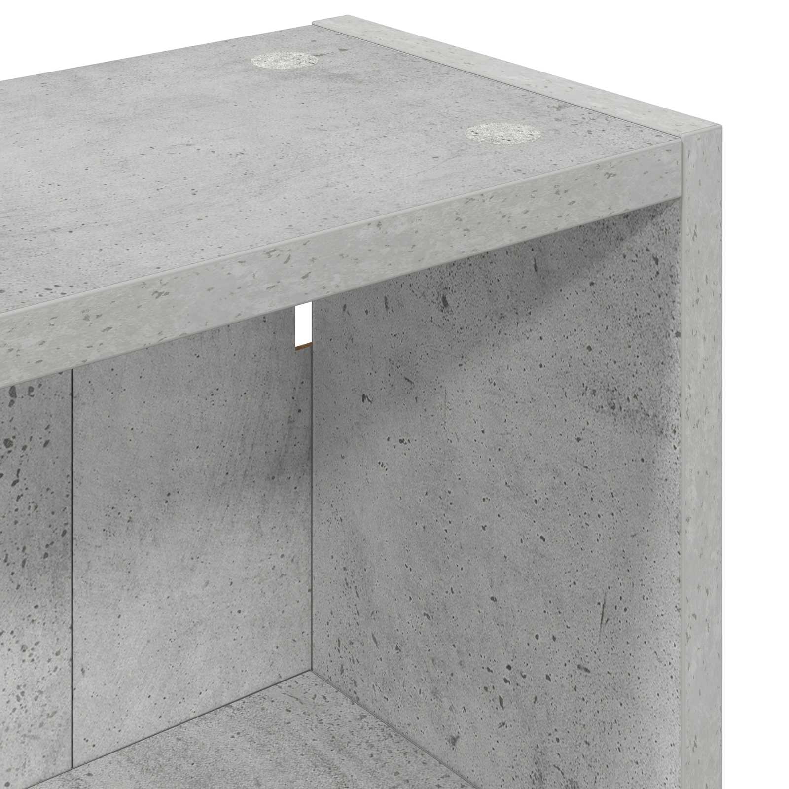 Badezimmer-Wandschrank mit Regal Betongrau 40 x 16 x 62,5 cm